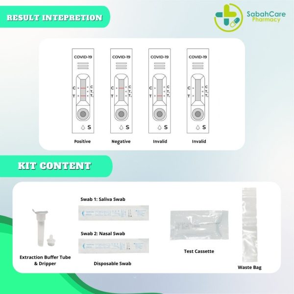 SALIXIUM COVID-19 RAPID ANTIGEN TEST KIT (SALIVA/NASAL SWAB) 1'S - Image 3