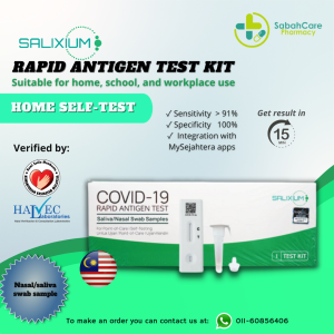 SALIXIUM COVID-19 RAPID ANTIGEN TEST KIT (SALIVA/NASAL SWAB) 1'S