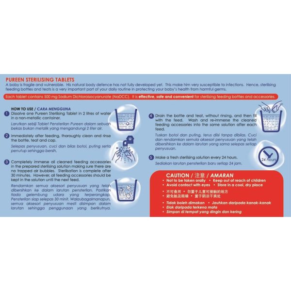 PUREEN STERILISING TABLETS (56'S) - Image 2