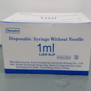PHARMAPRO LDV SYRINGE 1ML LUER SLIP (100'S/BOX)