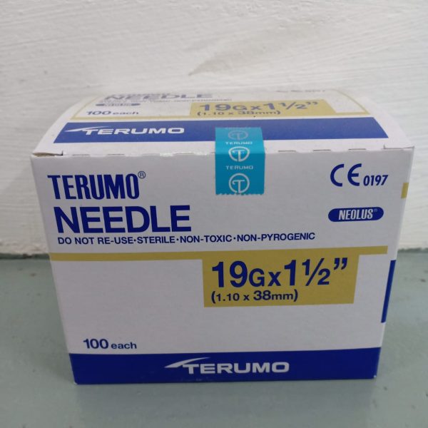 TERUMO NEOLUS NEEDLE 19G, 20G, 21G, 23G (100'S/BOX)