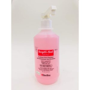 SEPTI-SOL SAFECARE NO-RINSE HAND SANITIZER SOLUTION 500ML (ETHANOL 77%, CHLORHEXIDINE 0.5%)