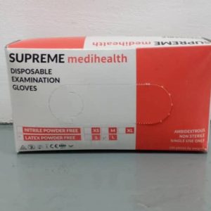 SUPREME (MEDIHEALTH) LATEX GLOVES POWDER FREE 100'S (SIZE L)