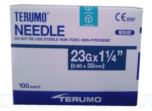 TERUMO NEOLUS NEEDLE 19G, 20G, 21G, 23G (100'S/BOX) - Image 5