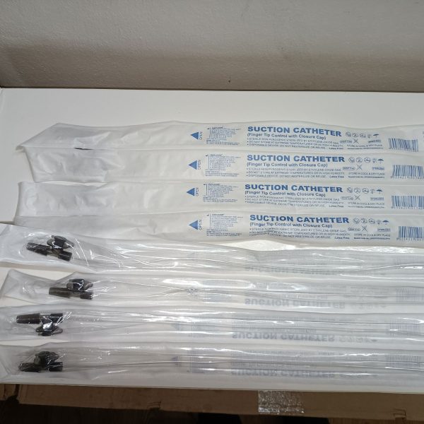 IDEALCARE SUCTION CATHETER WITH FINGERTIP CONTROL 8/10/12/14/16FG 1'S - Image 4