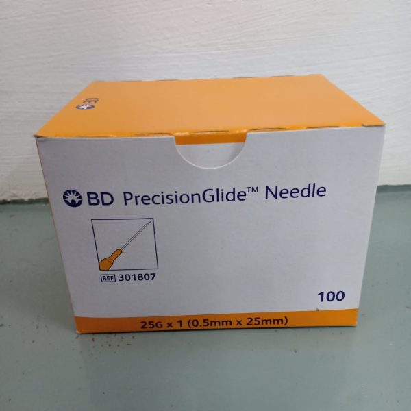 BD PRECISIONGLIDE NEEDLE 23G X 1 1/4" (100'S/BOX) BLUE - Image 4