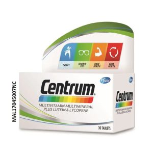 PFIZER CENTRUM MVM TABLET 30'S (MULTIVITAMIN-MULTIMINERAL PLUS LUTEIN & LYCOPENE)