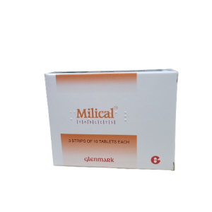 GLENMARK MILICAL FILM-COATED TABLET 30'S (CALCIUM CITRATE/VITAMIN D3)