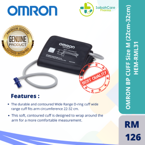 OMRON WIDE RANGE SOFT CUFF M-L (MODEL: HEM-RML31)