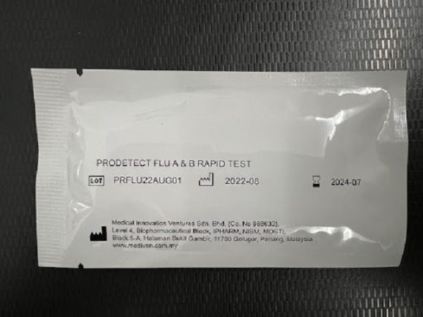 MEDIVEN PRODETECT FLU A & B RAPID CASSETTES TEST KIT 25'S - Image 3