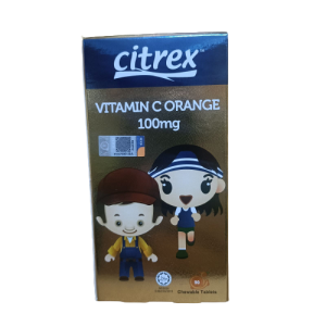PHARMANIAGA CITREX 100MG TABLET 90'S (VITAMIN C 100MG) ORANGE