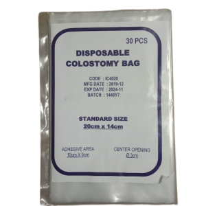 IDEALCARE COLOSTOMY BAG, STERILE 140MM X 250MM 1'S