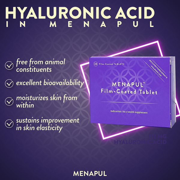FIRSTLINE MENAPUL FILM-COATED TABLET 28'S (TRIFOLIUM PRATENSE FLOWER EXTRACT(RED CLOVER),SODIUM HYALURONATE) - Image 2