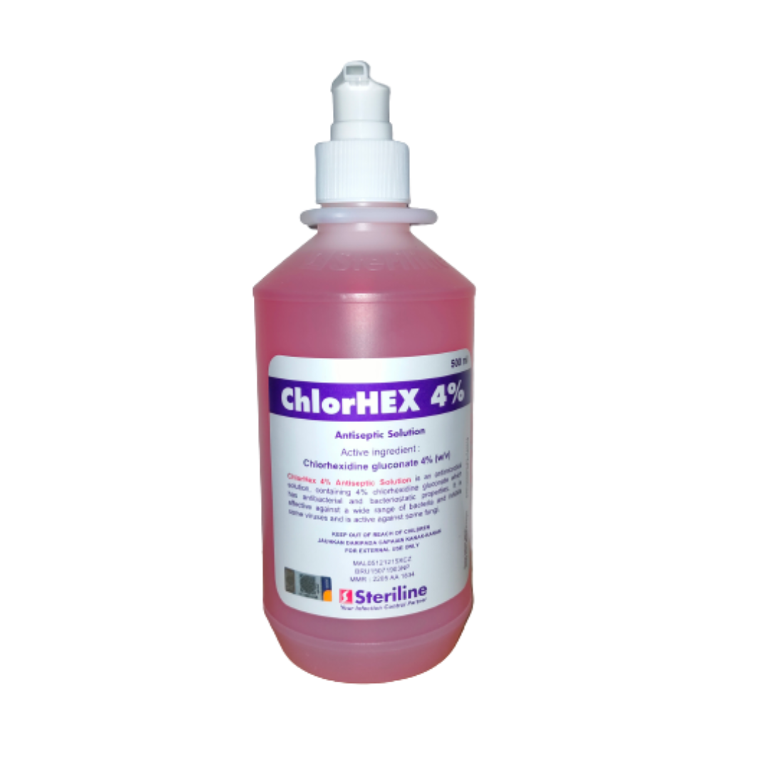 CHLORHEX 4% ANTISEPTIC SOLUTION 500ML (CHLORHEXIDINE GLUCONATE 4%)