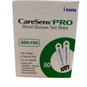 CARESENS PRO BLOOD GLUCOSE TEST STRIP 50'S (ICARE)
