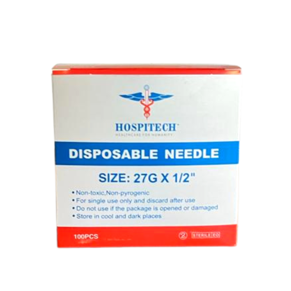 HOSPITECH NEEDLE SIZE 21G X 1 1/2", 23G X 1 1/2", 27G X 1 1/2" (100'S) - Image 3