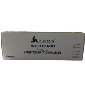 INTER-CARE ID WRISTBAND INSERT CARD (ADULT-WHITE, CHILDREN-BLUE, INFANT-PINK) 100'S/BOX