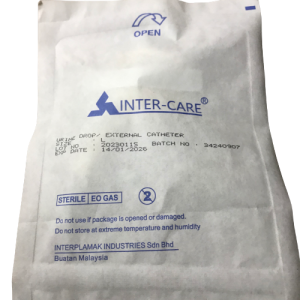 INTER-CARE URINE DROP/EXTERNAL CATHETER STERILE SIZE L (1'S)