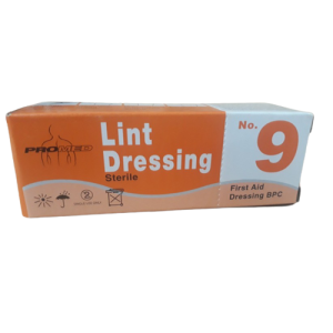 PROMED STERILE LINT DRESSING (LEG) 14.5CM X 10.5CM (1'S) NO.9