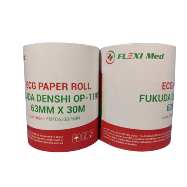 FLEXIMED ECG PAPER (80MM X 20M x 16MM / 63MM X 30M x 16MM) (PER ROLL)