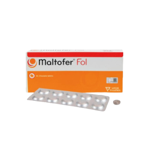 MALTOFER FOL CHEWABLE TABLETS 30'S ( 100MG IRON AS IRON(III)-HYDROXIDE POLYMALTOSE COMPLEX AND 0.35MG FOLIC ACID )