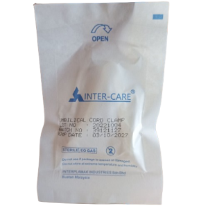 INTER-CARE UMBILICAL CORD CLAMP STERILE (100'S/BOX)