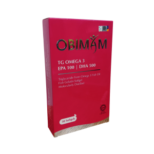 OBIMAM TG OMEGA 3 SOFTGEL 30'S (OMEGA 3 FISH OIL 1000MG +EPA 100MG +DHA 500MG)