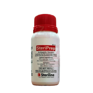STERIPREP SOLUTION 60ML (CHLORHEXIDINE + ALCOHOL)