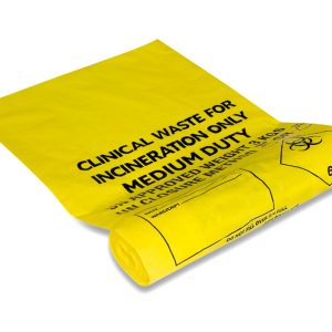 NZ CLINICAL YELLOW BIOHAZARD BAG 50L (700MM X 700MM) 1'S