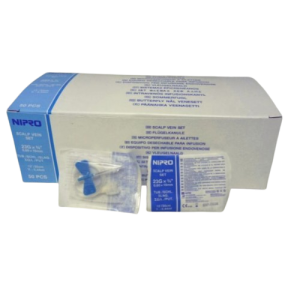 NIPRO SCALP VEIN SET 23G X 3/4" BUTTERFLY NEEDLE 50'S (BLUE)