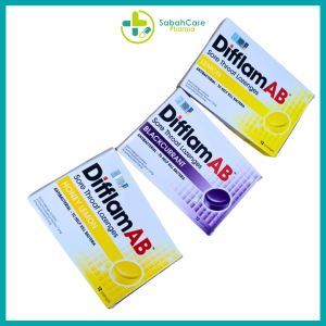 INOVA DIFFLAM AB SORE THROAT LOZENGES 12'S