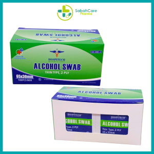 HOSPITECH ALCOHOL SWAB 100'S (MDA REG NO: GA4946123-134085)