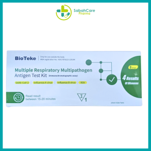 BIOTEKE MULTIPLE RESPIRATORY MULTIPATHOGEN ANTIGEN TEST KIT 4-IN-1 (SARS-COV/INFLUENZA/RSV) 1'S