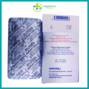 Alternative view of SERVIER DAFLON 500MG TABLET 30'S (MICRONISED DIOSMIN 450MG + HESPERIDIN 50MG)