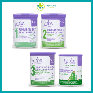 BUBS ORG GRASS FED MILK FORMULA (STAGE 1,2&3) 800G / (STAGE 4) 600G