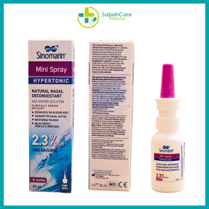 SINOMARIN NATURAL NASAL DECONGESTANT MINI SPRAY 30ML (MDA REG: GA9769321-73728)