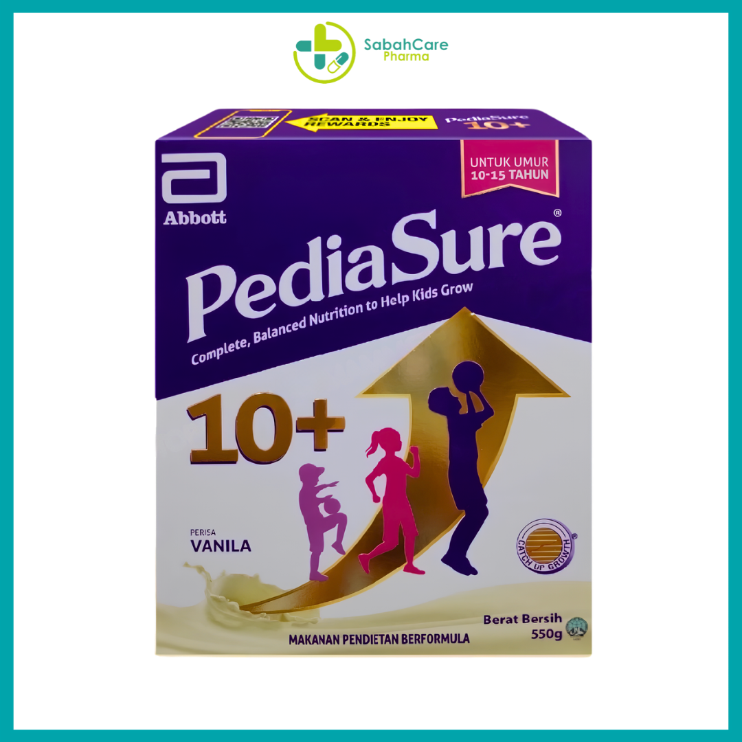 ABBOTT PEDIASURE 10+ 550G (10-15 Years Old) (VANILLA/CHOCOLATE) - Image 2