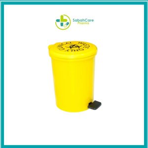 PEDAL OPERATED CLINICAL WASTE BIN (YELLOW) 35L