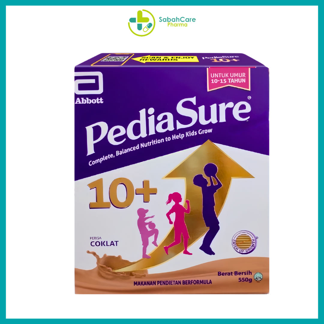ABBOTT PEDIASURE 10+ 550G (10-15 Years Old) (VANILLA/CHOCOLATE) - Image 3