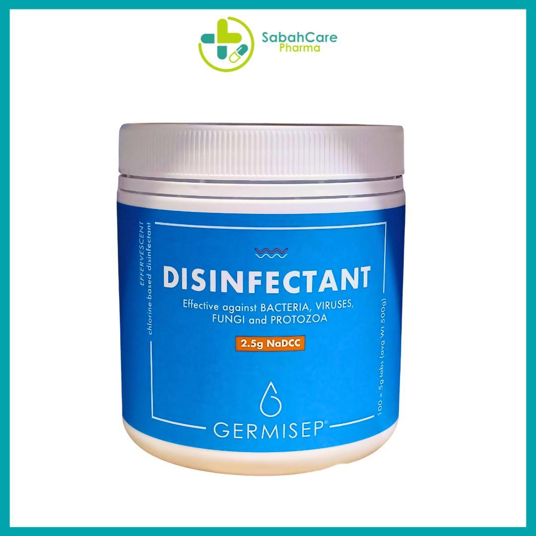 HOVID GERMISEP DISINFECTANT TABLET 2.5G - 100'S (NaDCC - SODIUM DICHLOROISOCYANURATE ANHYDROUS)