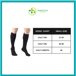 Alternative view of VEINYX VEINMAX #88127L (15-20MMHG) BLACK - S 1'S
