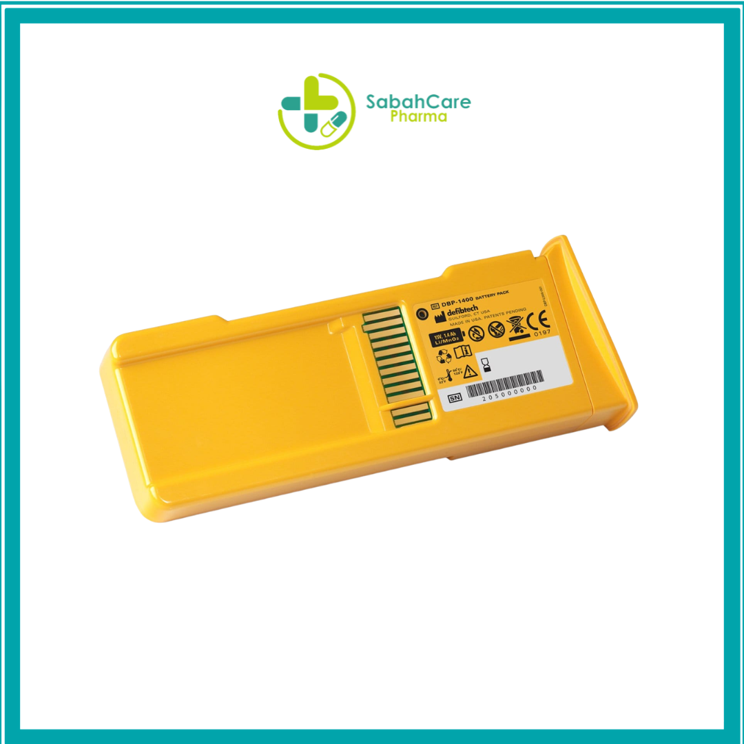DEFIBTECH LIFELINE AED STANDARD 5-YEAR BATTERY PACK (DBP-1400) FOR DDU-100 & DDU-120