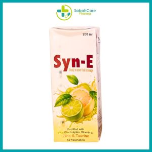SYNERRV SYN-E FRUIT BEVERAGE 200ML (LEMON LIME)
