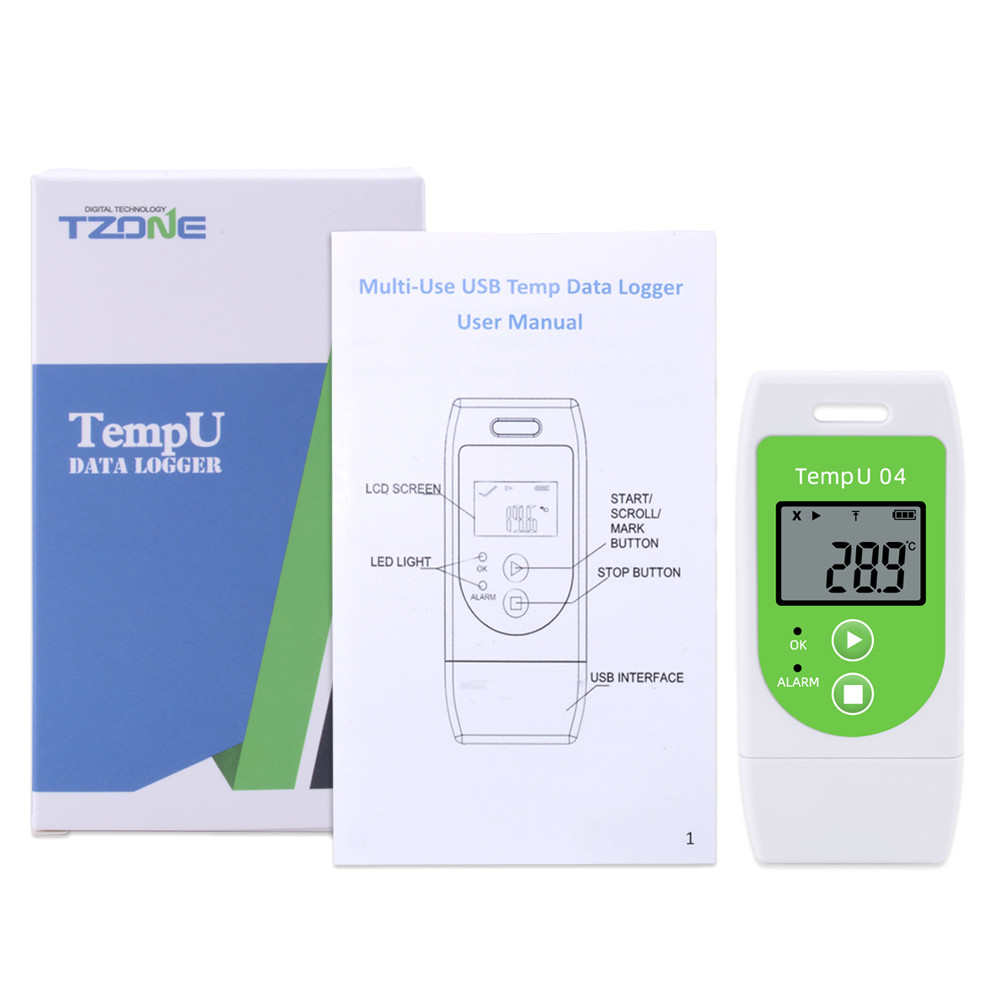 TZONE TEMPU DATA LOGGER (MODEL: TZ-TEMPU04) - TEMPERATURE USB DATA LOGGER