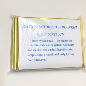 EMERGENCY BLANKET ( FOIL BLANKET ) 160CM X 210CM