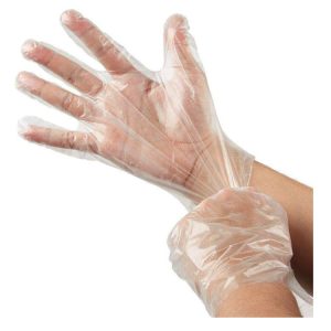DISPOSABLE PLASTIC GLOVES 100'S (SIZE L)