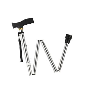 Alternative view of HOSPITECH FOLDABLE WALKING STICK 1'S (BLACK/SILVER)