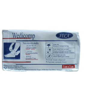 WEDICOMP 8PLY NON-WOVEN GAUZE SWAB (NON-STERILE) 100'S/UNIT