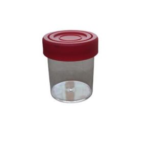 Alternative view of IDEALCARE POLYSTYRENE SPECIMEN NON-STERILE URINE CONTAINER 60ML WITH RED CAP/UNIVERSAL YELLOW CAP (1'S/BOTTLE)