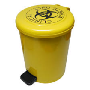 PEDAL OPERATED CLINICAL WASTE BIN SIZE : 10L/18L (YELLOW)